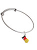 I Love Water polo - Red Heart Charm Bangle Bracelet