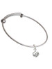 Dice Charm Bangle Bracelet