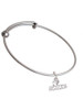 I 'Heart' Fastpitch Charm Bangle Bracelet