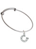 Horseshoe with Side Loop Charm Bangle Bracelet
