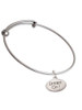 Dream On Oval Charm Bangle Bracelet