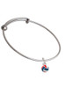 3-D Red White & Blue Volleyball Charm Bangle Bracelet