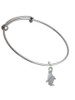 2-D Penguin Charm Bangle Bracelet