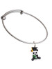 Resin Panda Bear Graduate Charm Bangle Bracelet
