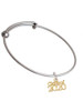 Gold Tone Class of 2020 Charm Bangle Bracelet