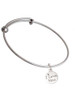 I Love You Disc Charm Bangle Bracelet