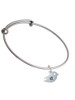 Little Bird Initial - A - Charm Bangle Bracelet