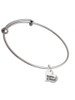 Small Matron of Honor Heart Charm Bangle Bracelet