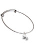 Small Maid of Honor Heart Charm Bangle Bracelet