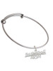 Basketball Mom Charm Bangle Bracelet