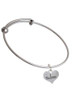 I Tumble Heart Charm Bangle Bracelet
