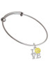 Love with Water Polo Ball Charm Bangle Bracelet