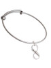 Je T'aime Infinity Sign Charm Bangle Bracelet