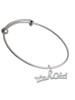 Large ''It's a Girl'' Charm Bangle Bracelet