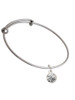 10mm Clear Oktant Crystal Drop Charm Bangle Bracelet