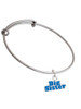 Royal Blue ''Big Sister'' with Heart Charm Bangle Bracelet