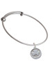 Shamrock - Round Seal Charm Bangle Bracelet
