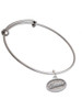 Believe - Oval Seal Charm Bangle Bracelet