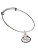 Keep Calm Little Sister is Here Charm Bangle Bracelet