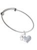 Nurse's Prayer Heart - Lord Guide Charm Bangle Bracelet