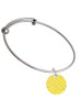 3/4'' Enamel Water Polo Ball Charm Bangle Bracelet
