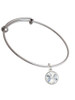 12mm Crystal Rivoli - Clear Charm Bangle Bracelet