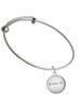 Domed Matthew 5:8 Charm Bangle Bracelet