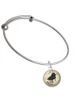 Domed Music - Piano Charm Bangle Bracelet