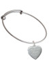 You Are More Loved Engraved Locket Charm Bangle Bracelet