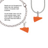 Acrylic 3/4" Orange Megaphone Clip On Charm