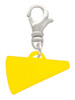 Acrylic 3/4" Yellow Megaphone Clip On Charm