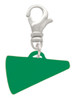 Acrylic 3/4" Green Megaphone Clip On Charm