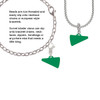 Acrylic 3/4" Green Megaphone Clip On Charm