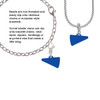 Acrylic 3/4" Royal Blue Megaphone Clip On Charm