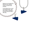 Acrylic 3/4" Navy Megaphone Clip On Charm
