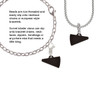 Acrylic 3/4" Black Megaphone Clip On Charm