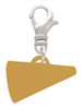 Acrylic 3/4" Gold Tone Megaphone Clip On Charm