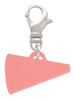 Acrylic 3/4" Pink Megaphone Clip On Charm