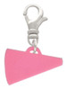 Acrylic 3/4" Hot Pink Megaphone Clip On Charm