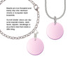 Acrylic 1" Disc Light Purple Imitation Pearl Clip On Charm