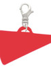 Acrylic 1.25" Red Megaphone Clip On Charm