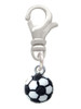 Resin Soccer ball Clip On Charm