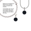 Acrylic 1/2" Disc Black Clip On Charm