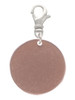 Acrylic 7/8" Disc Rose Gold Tone Clip On Charm