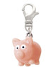 Resin Pink Pig Clip On Charm