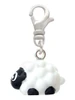 Resin White Lamb Clip On Charm
