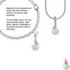 Resin White Chicken Clip On Charm