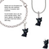 Resin Black Cat Clip On Charm