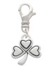Antiqued Shamrock Clip On Charm