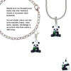 Resin Panda Bear Clip On Charm